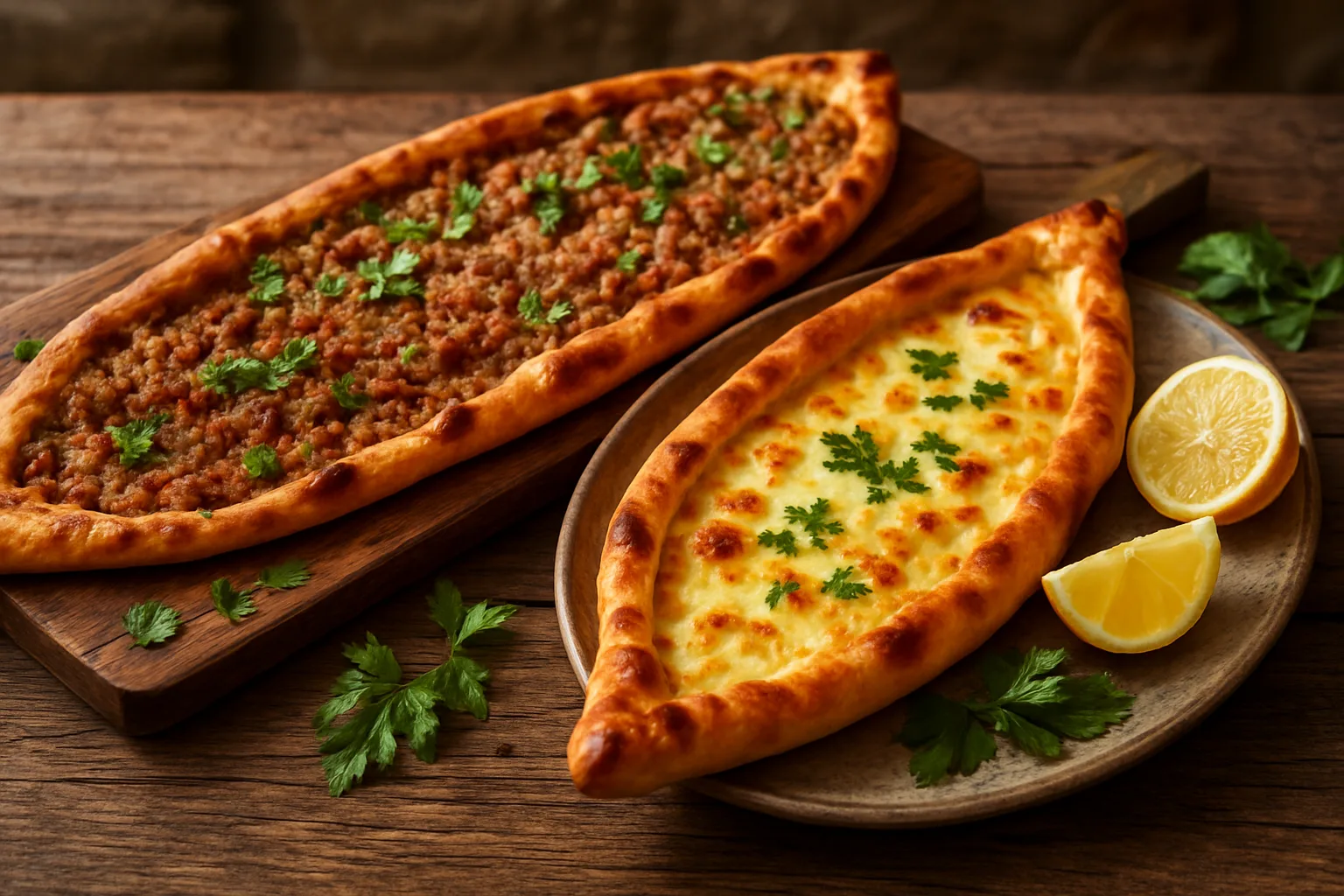 Selçuklu Meram ve Karatay restoranları taş fırınından çıkan çıtır Konya etliekmeği ve bıçak arası
